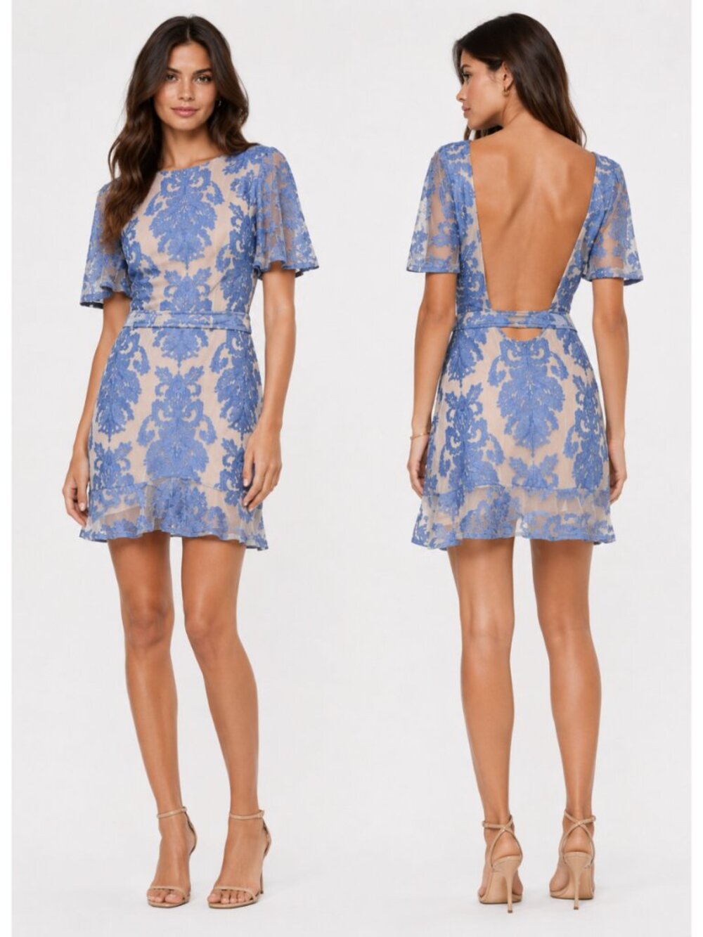 For Love & Lemons San Marcos Open Back Mini Dress - Picture 3 of 10